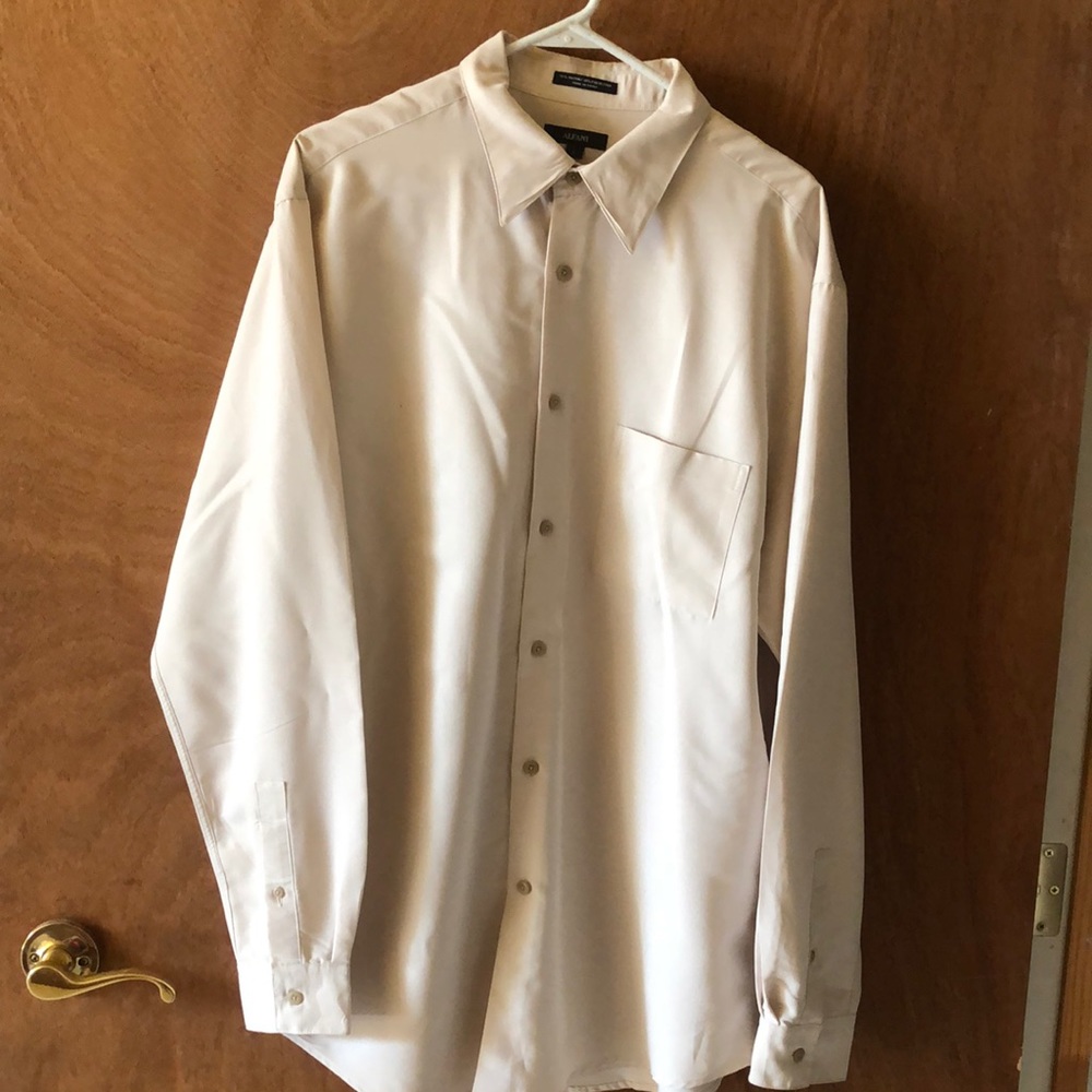 Barely Worn Alfani Casual Dress Shirt in tan